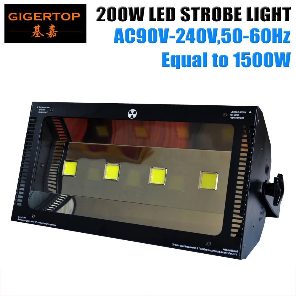 TIPTOP 200 W Led Свет этапа же до 1500 Вт DMX стробоскоп освещение вечеринки свадьба фонов 90 V-240 V широкий Напряжение для диджей для диско клуба