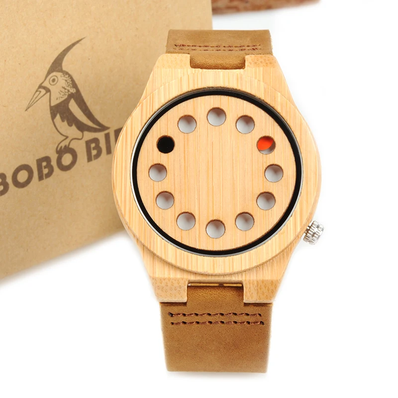 Reloj hombre BOBO BIRD мужские часы, бамбуковые кварцевые часы, роскошные брендовые Дизайнерские деревянные наручные часы, специальный подарок для мужчин, W-D08