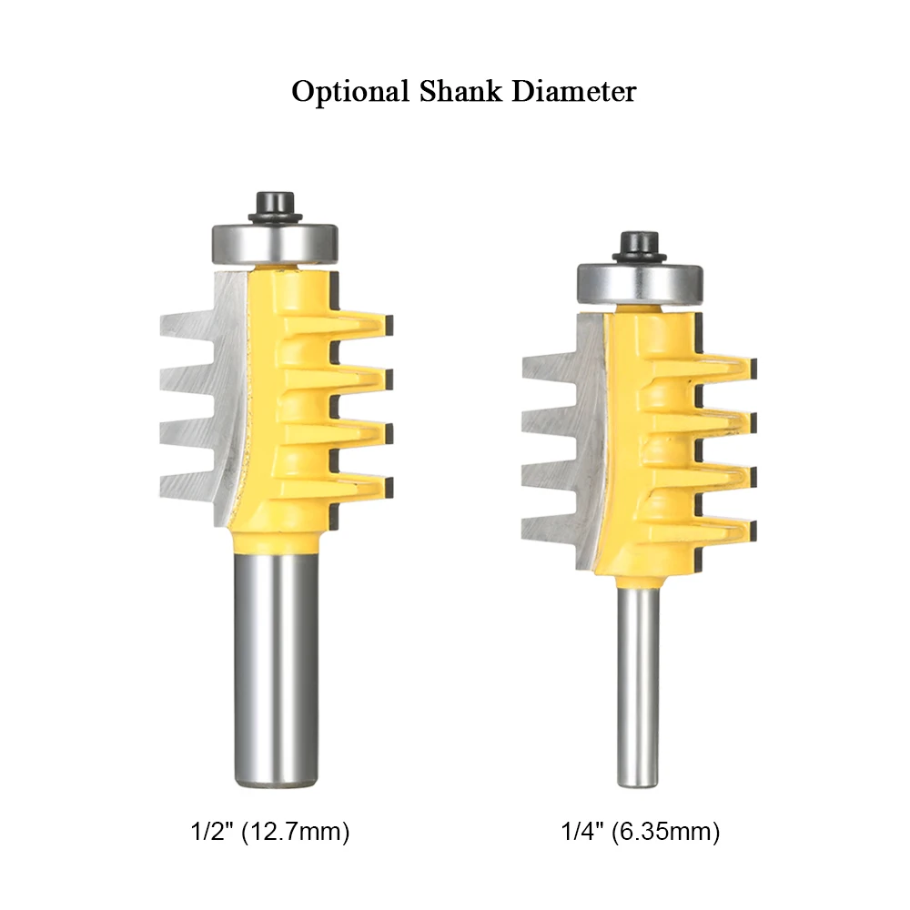 1//2/'/'Shank Reversible Finger Woodwork Engrave Cutter Tool Joint Glue Joint Bit