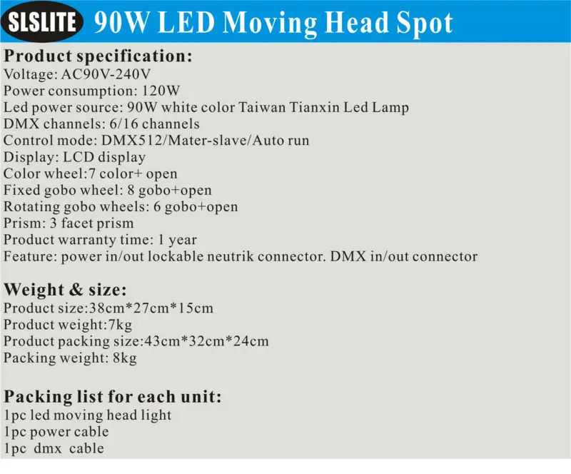 Кейс 2in1 для 2 xlot 90 Вт гобо Moving head light 3 Уход за кожей лица Prism с ЖК-дисплей Дисплей DMX контроллер 6/16 канала высокое качество