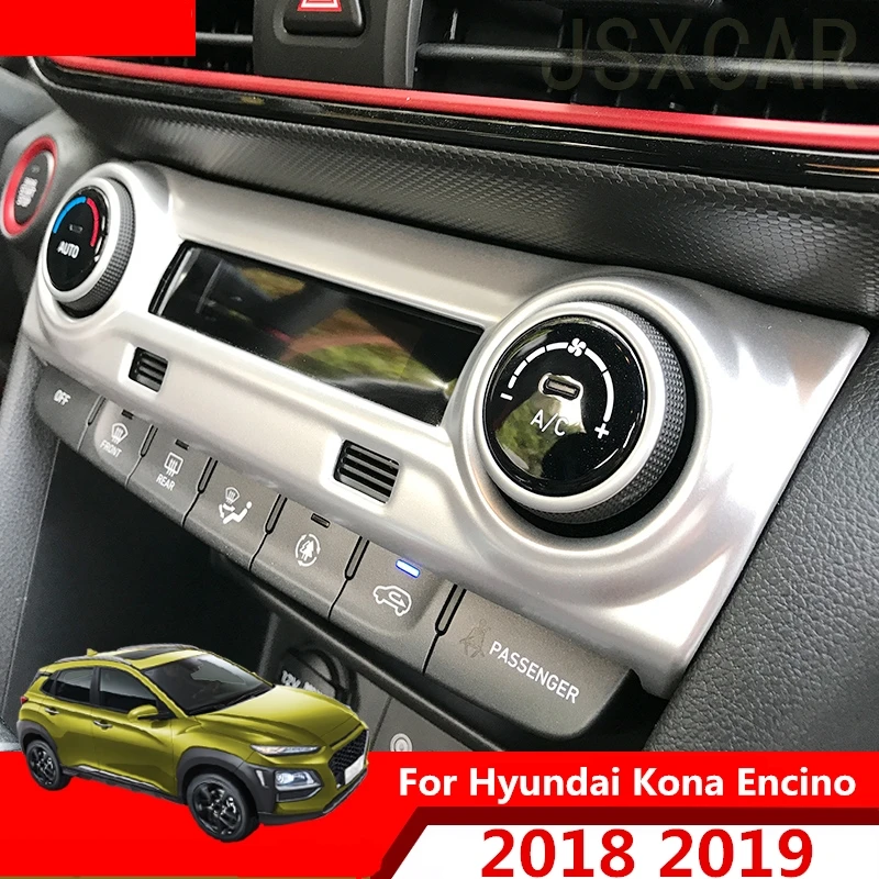 

For Hyundai Kona Encino 2018 2019 Car-Styling Panel Decorative Sequins Center Console Sticker Car Interior Accessories