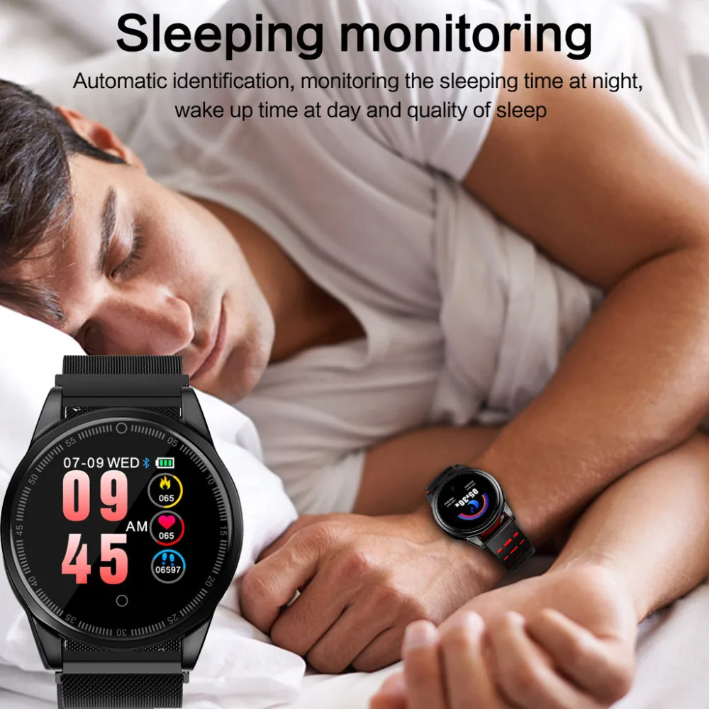 Fashion Ergonomic design Fitness Waterproof index Heart Rate Activity Step Counter Music Control Smart Bracet For Kids Women Men