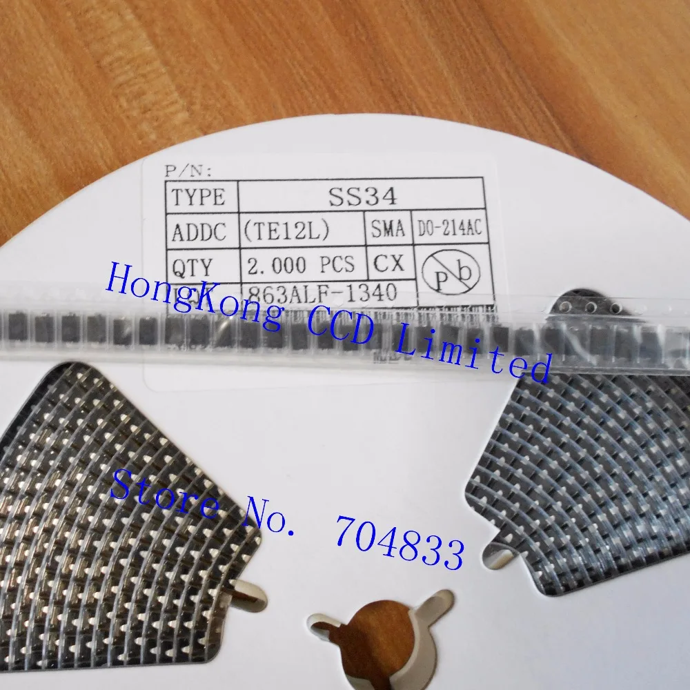 

100 шт./лот SMD SS34 1N5822