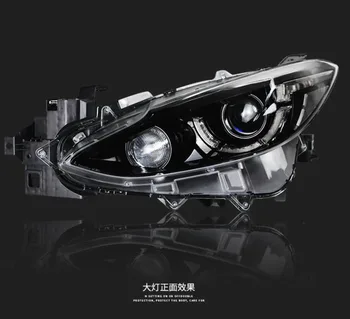 

LED Headlights For Mazda 3 Axela 2014 -2016 Car Led Lights Double Xenon Lens Car Accessories Daytime Running Lights Fog Lights