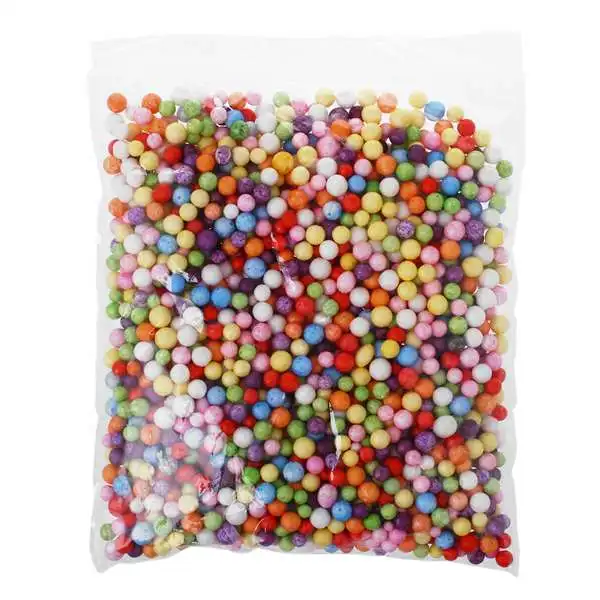 AIMA Polystyrene Styrofoam Filler Foam Beads Balls Craft colorful 7 9mm