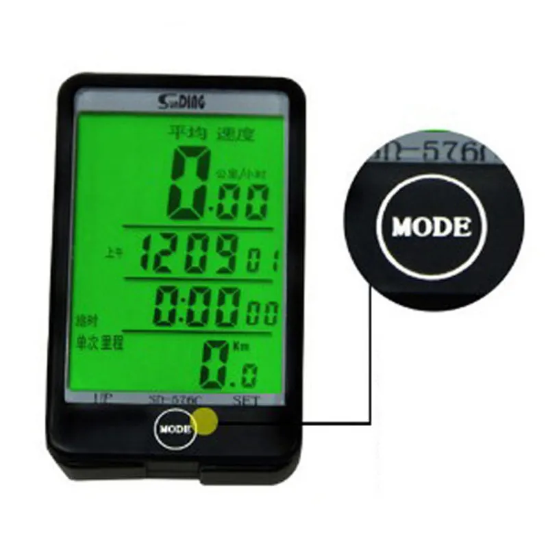 

Bicycle Speedometer 29 Functions Water-resistant Sunding Wireless Cycling Bike Bicycle Velocimetro Computer Odometer Stopwatch