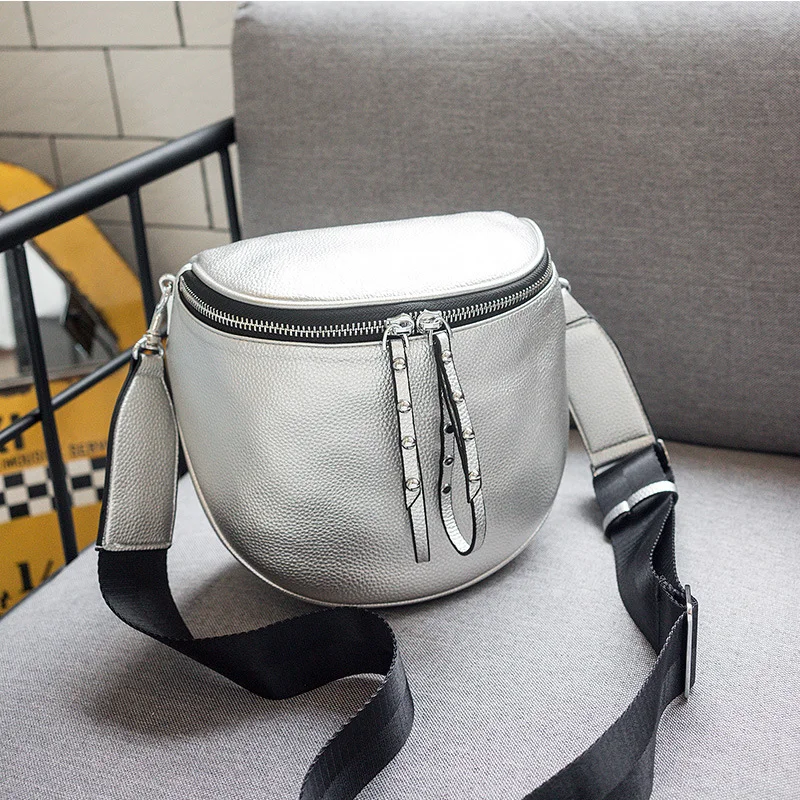 

Fashion Wide Strap Saddle Bag PU Leather Luxury Handbags Women Bags Designer Crossbody Bags For Women Shoulder Bag sac main