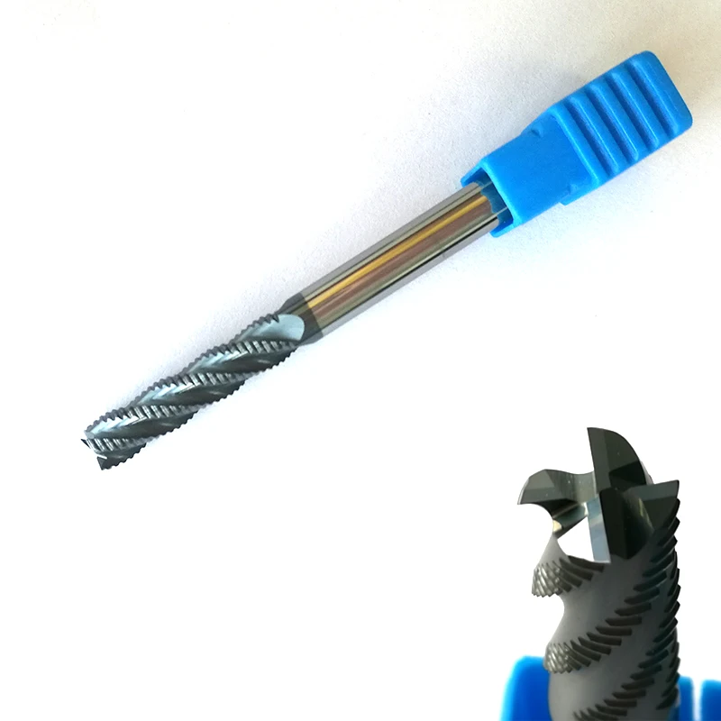 8mmx25mm HRC45 Roughing End Mills 4 flutes Milling cutters CNC rough