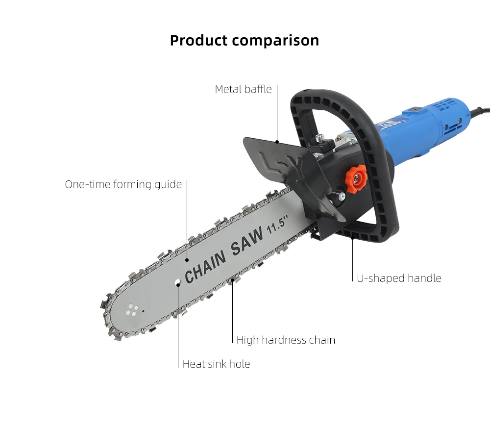 Электрическая цепная пила, деревообрабатывающий электроинструмент, набор для M10/M14/M16, угловая шлифовальная машина, ручной инструмент, набор, сделай сам, бензопила, кронштейн, набор