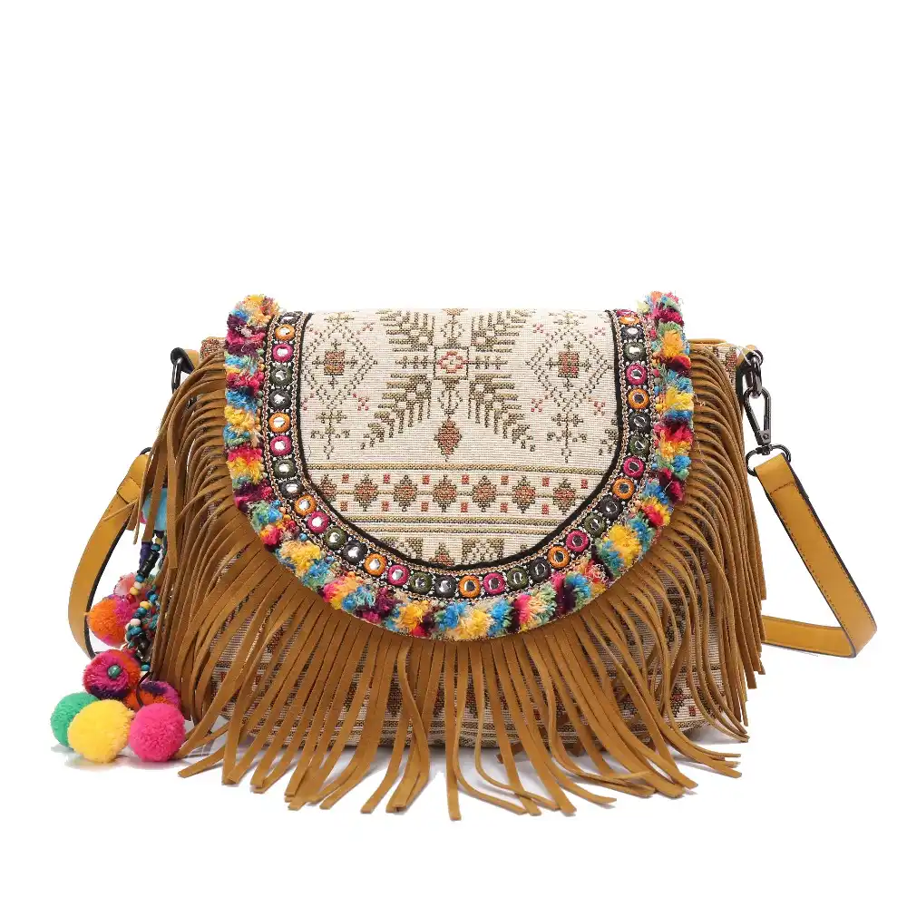 Bags For Women Handbag Hippie Bohemian Lace Tassel Beading Bags For Women Handbag Hippie Bohemian Lace Tassel Beading