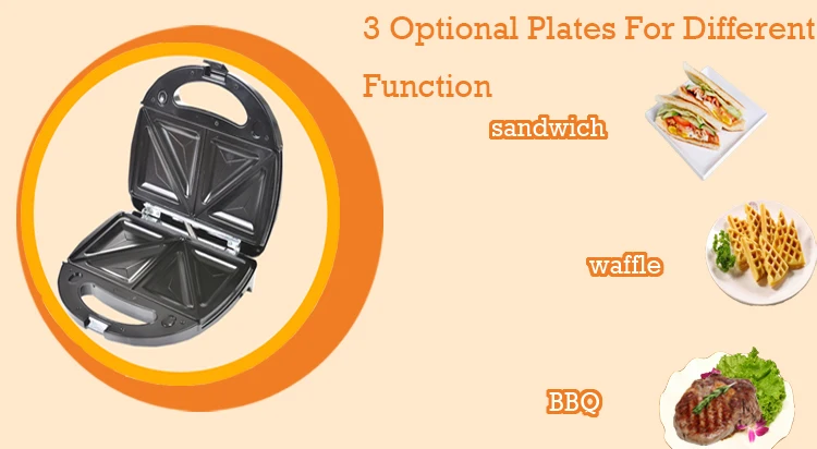 220 В 3 в 1 многофункциональная электрическая мини гайка вафельница Бутербродница Panini барбекю гриль машина для завтрака вафельница для торта