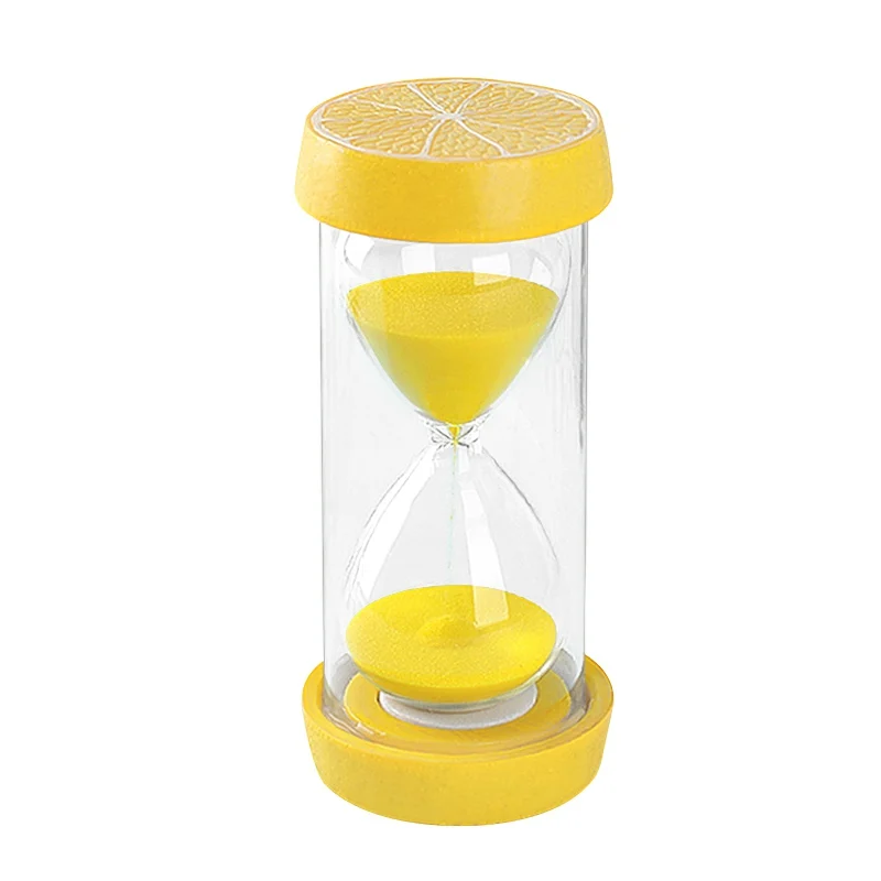 Красочные 15/30 минут фруктовый песок таймер часы песочные часы домашний офис настольные украшения Детские анти-осенние песочные часы