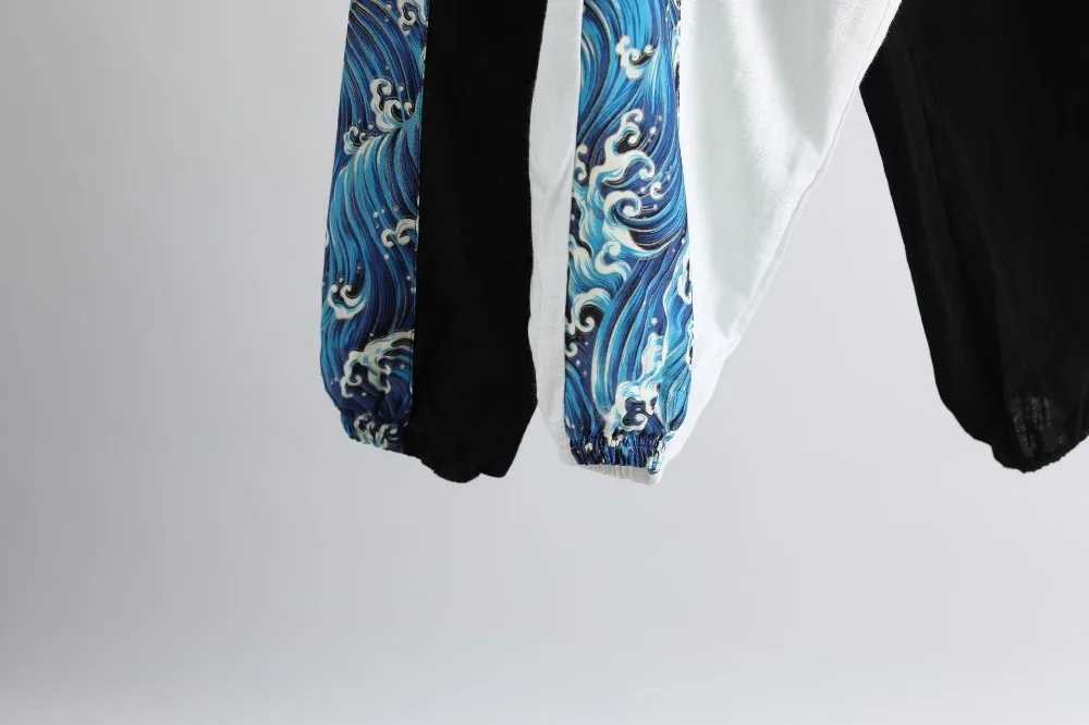 LZJN 2019 Summer Clothe Casual Harem Pants Men Fitness Trousers Male Chinese Traditional Patchwork Print Jogger Pants Harajuku (26)