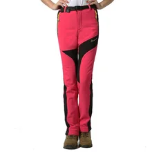 Women Winter Outdoor Waterproof Hiking Pants Windproof Thermal Fleece Softshell Camping Skiing Camping Climbing Trousers Women Winter Outdoor Waterproof Hiking Pants Windproof Thermal Fleece Softshell Camping Skiing Camping Climbing Trousers