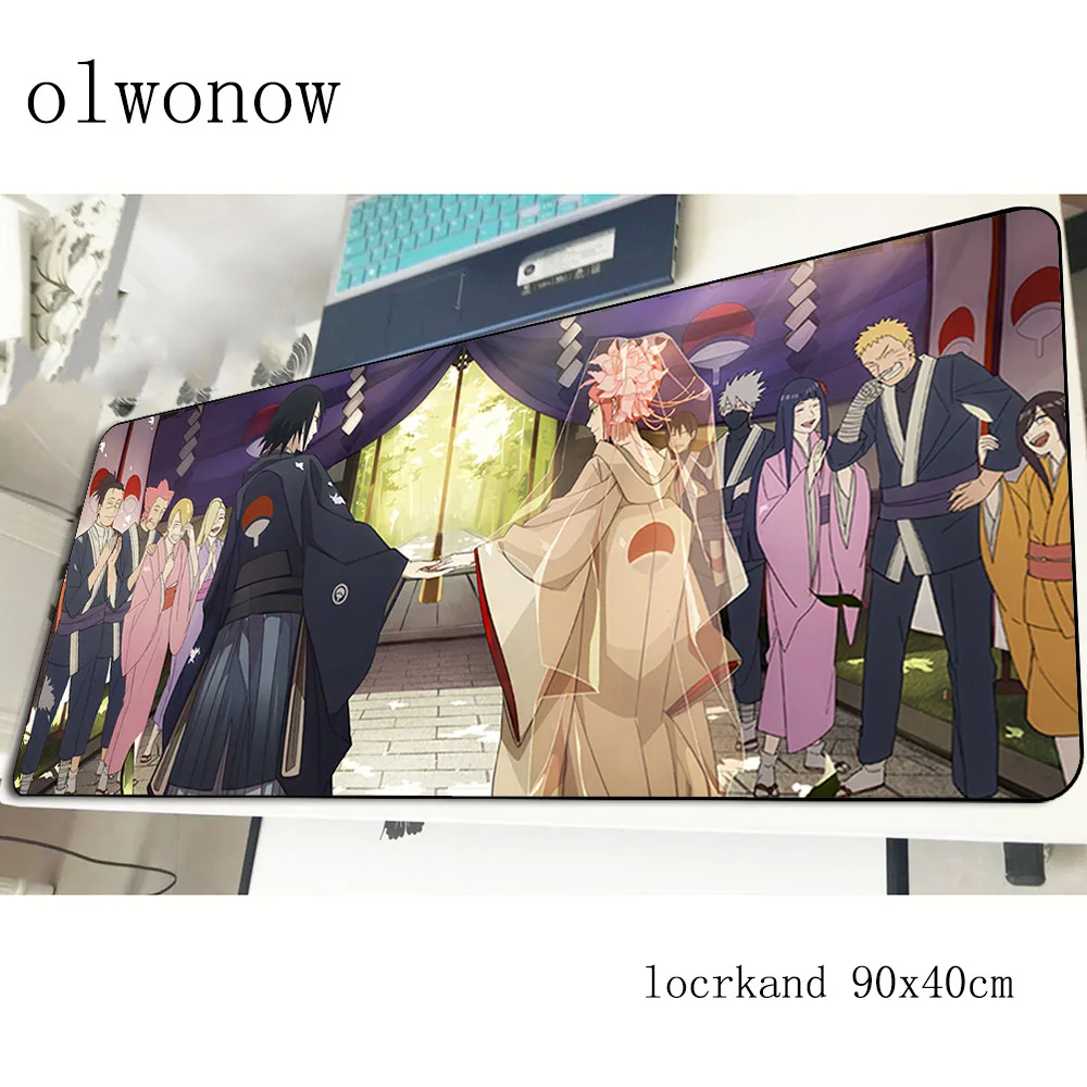Pаспродажа Коврик для мыши Наруто 90x40 см, самый дешевый игровой коврик для мыши, геймерский коврик, HD принт, игровой стол, компьютерная клавиатура, больш...