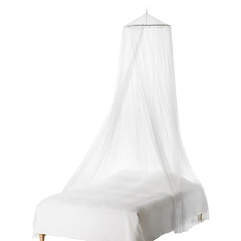 

2 Colors Elegant Dome Mosquito Net Polyester Mesh Fabric Mosquito Net Lightweight Mosquito Net Translucent Durable Mosquito Net