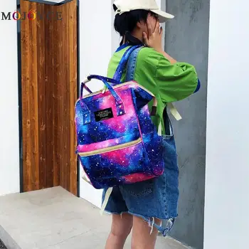 

Sky Pattern Zipper Women Backpack Large Capacity Stylish School Canvas Knapsack Fashion Backpack