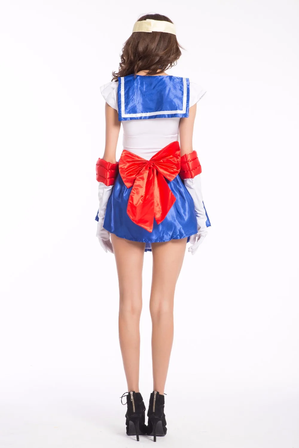 Плюс размер 4 xlхэллоуин Аниме Костюм шоу Сейлор Мун месяц кролик где Сейлор Мун косплей платье