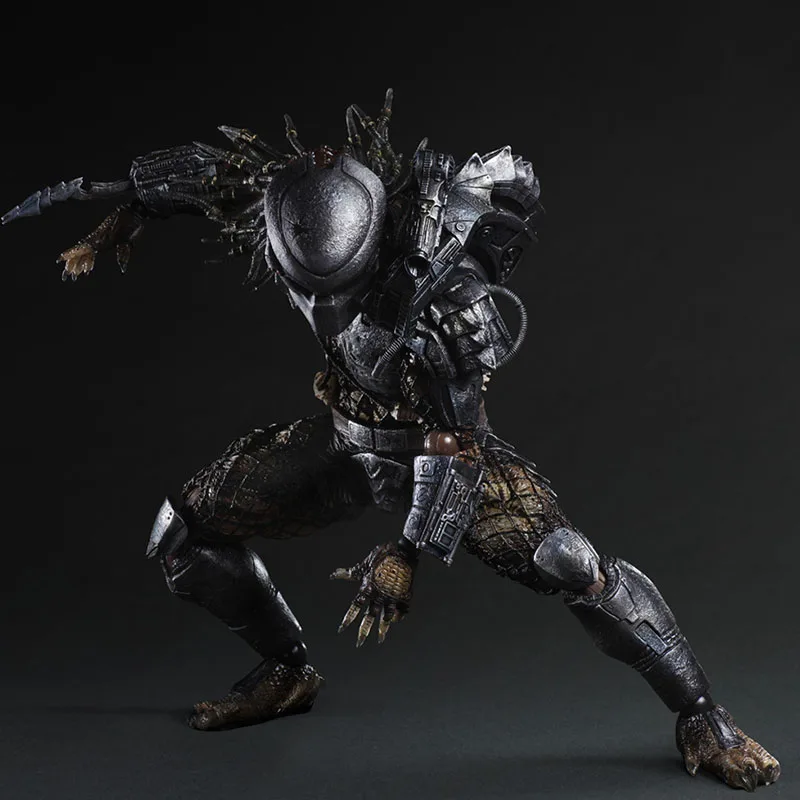 

28cm Predator Action Figure Play Arts Kai Collection Model Toys Arnold Schwarzenegger Predator 2 Figure Toy Model Decoration
