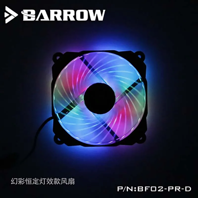 

Barrow BF02-PR BF02-PR-D,PWM Rariator Fan RGB Adjustable/Unadjustable heatsink
