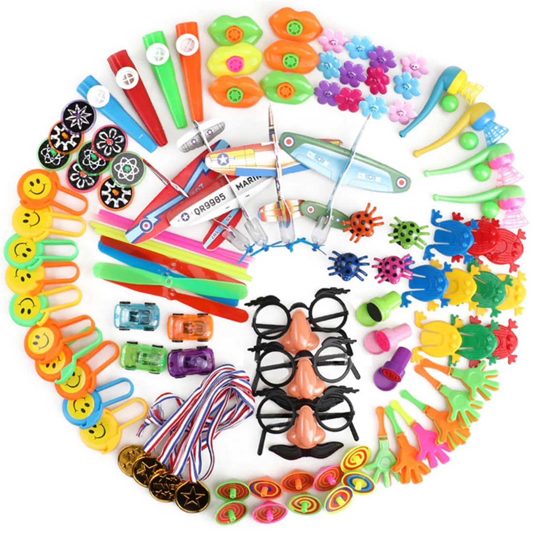 100Pcs/Set Children Birthday Party Supplies Giveaways Prizes Assorted