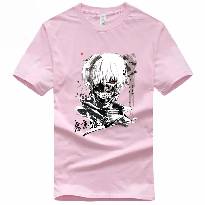 Футболка Kaneki с аниме Токийский Гуль европейский размер 100% хлопок летняя