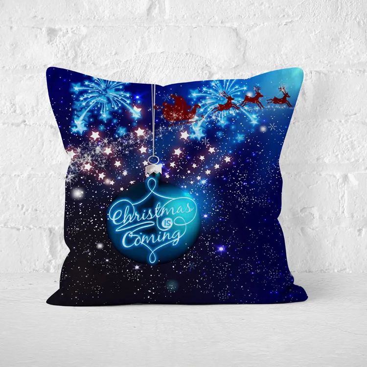 Christmas Decoration for Home Christmas Pillow Case New Year Decoration Santa Claus Plus Pillow Cover