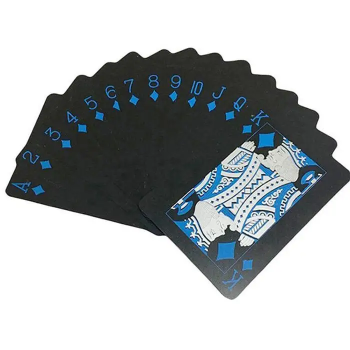 Прочные водонепроницаемые ПВХ игральные карты интерактивные игральные карты красный, синий набор дома, вечерние, открытый