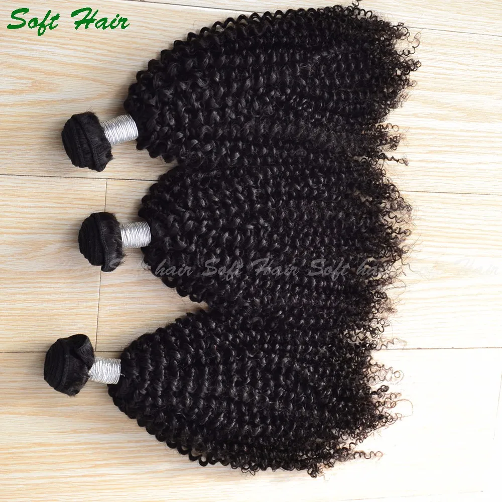 8a grade virgin brazilian kinky curly virgin human hair weave 3 bundles 9