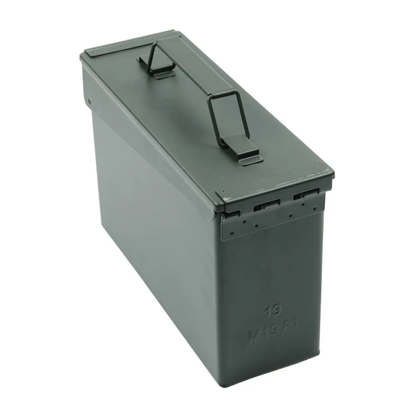 Online 30 Cal Metall Ammo Fall Kann Militär und Armee Solide Stahl Wasserdichte Halter Box für Langfristige Gun Ammo Lagerung Stapelbar