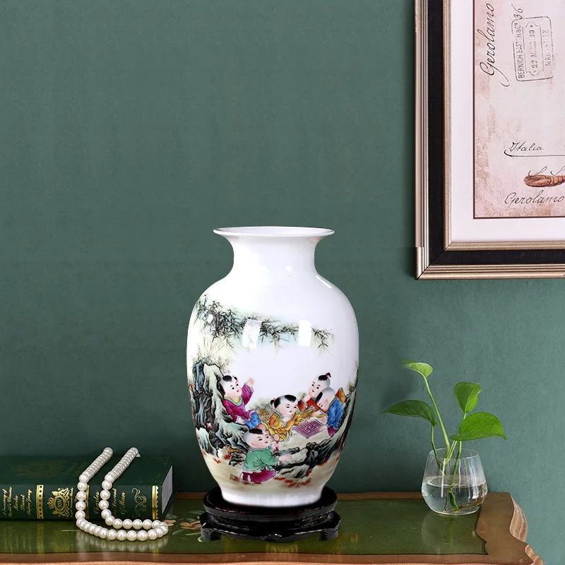 Керамическая ваза с искусственным цветком садовый шкаф украшение Роза mattirian Лилия пион набор «Пейзаж» модель