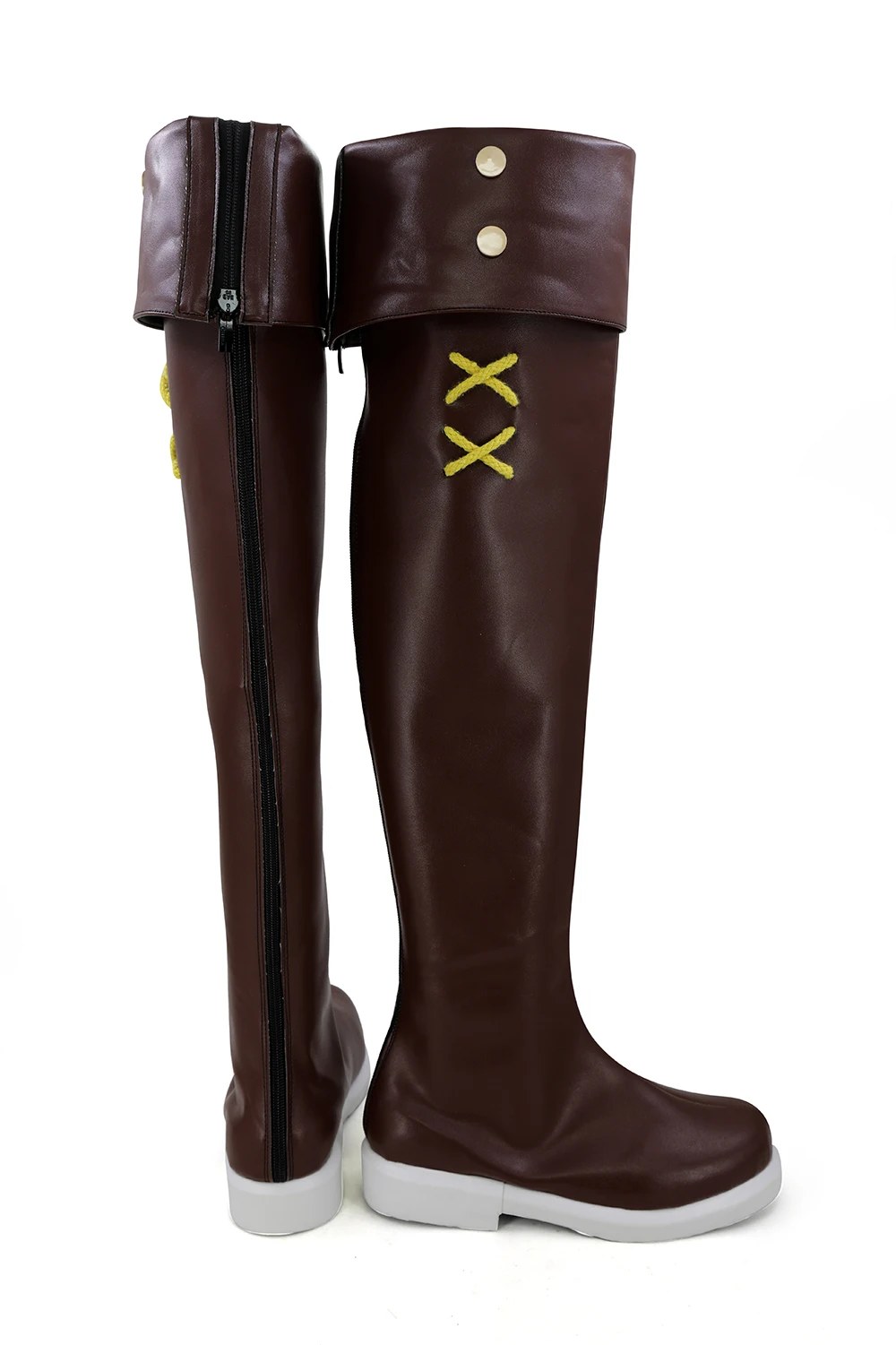Fairy Tail Lucy Cosplay Long Boots Brown Shoes (2)