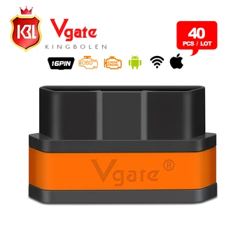 

40PCS/LOT 100% Original Vgate WiFi iCar 2 ICAR2 OBDII OBD diagnostic interface for IOS iPhone iPad Android PC