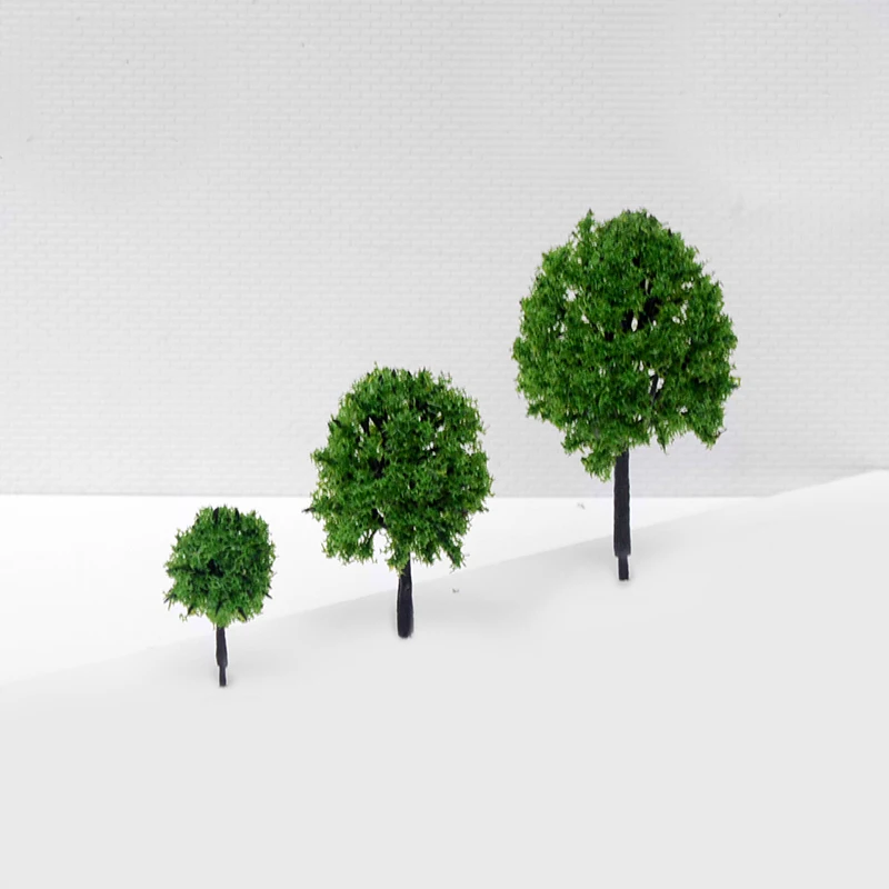 20 шт./лот масштаба пластиковый миниатюрный модель камфорное дерево для построения поезда Макет железной дороги декоративный пейзаж