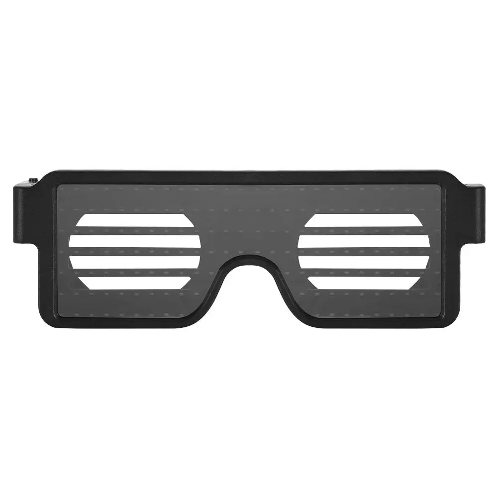 Динамические красочные светодиодный свет очки для очков Солнцезащитные очки с 8 режимами для танцев Вечерние