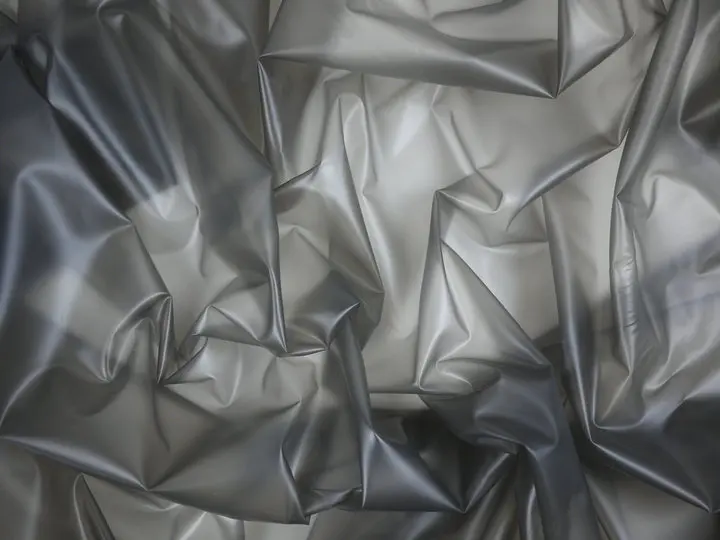 

ABDL Fetish Adult Baby Quality 100% Pvc Fabric By The Yard Black transparent PVC