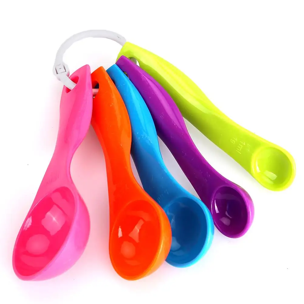 Super Useful 5PC Kitchen Colorful Measuring Spoons Spoon Cup Baking
