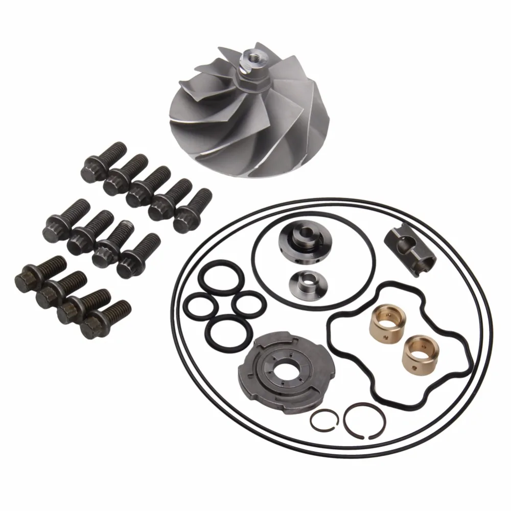 

PRECISION AUTO LABS Powerstroke 7.3L Turbo Banks Compressor Wheel + Upgraded Rebuild Kit TP38 GTP38 813-1001-001 817-1004-002F