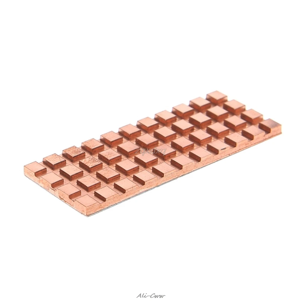

Ultra Thin Pure Copper Cooling M.2 2260 Solid Hard Disk Cooler Heat Sink 48x18x2mm