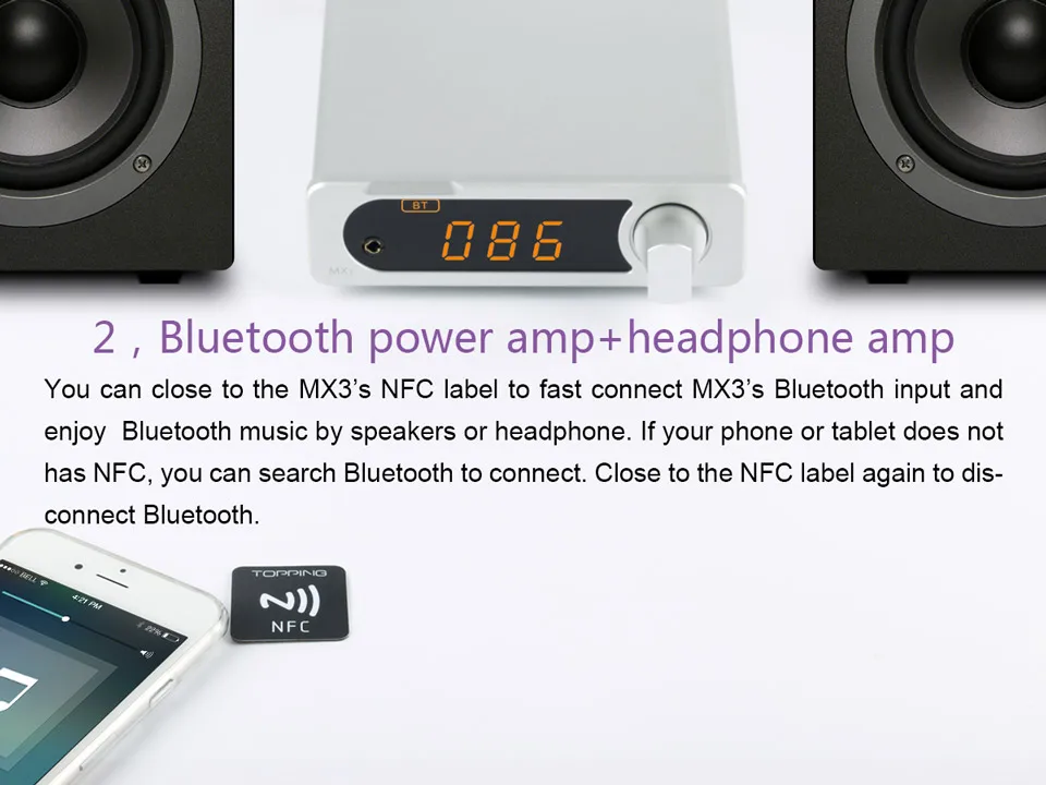 TOPPING MX3 Многофункциональный Bluetooth цифровой Hifi усилитель 40 Вт* 2 USB коаксиальный волоконный декодер усилители для наушников усилитель NFC