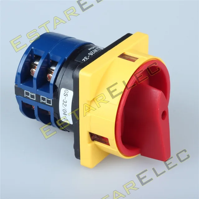 63A Padlock Rotary Switch AC 440V Ui 690V OFF ON 2 position 4 Poles 8