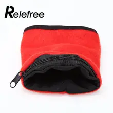 Relefree, 1 шт., наручный кошелек, сумка, ремешок, флис, на молнии, для путешествий, спортзала, велоспорта, спортивный кошелек, походные аксессуары, высокое качество