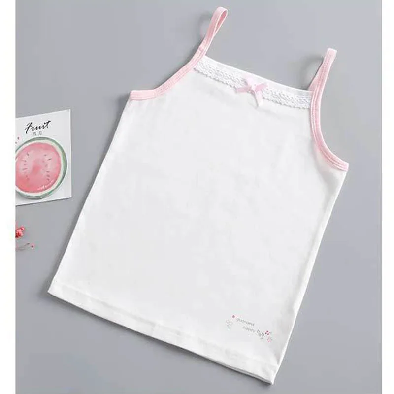 Girls Camisole Singlet Underwear Tank Cute Princess Lace Undershirts Cotton Tank Bow Tops for Baby Girl Kids Children Clothing Girls Camisole Singlet Underwear Tank Cute Princess Lace Undershirts Cotton Tank Bow Tops for Baby Girl Kids Children Clothing