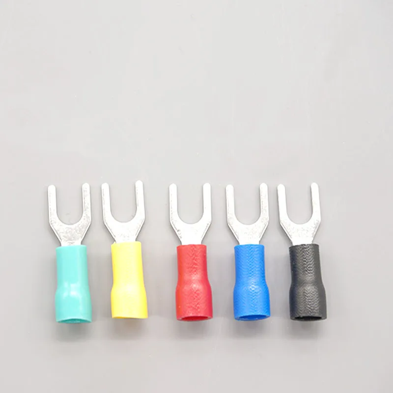 

SV2-4L 100 PCS SPADE FORK INSULATED TERMINAL 16-14 GAUGE #8 STUD FREESHIPPING