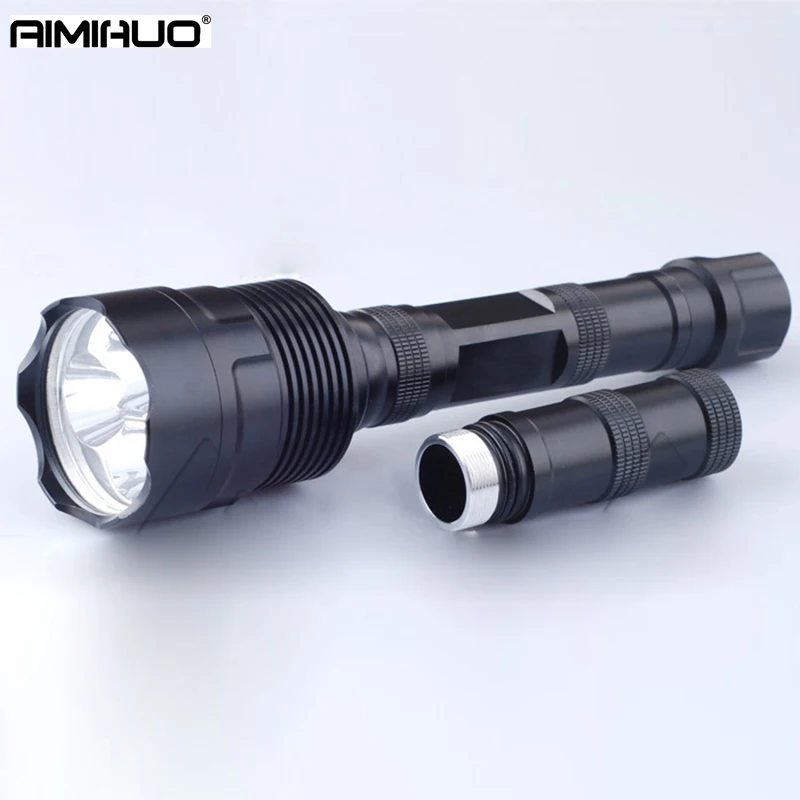 

AIMIHUO T6 bright Torch, 3 section 18650 rechargeable flashlight, LED highlight long-range Hard Light 3800 lumens 3T6 flashlight