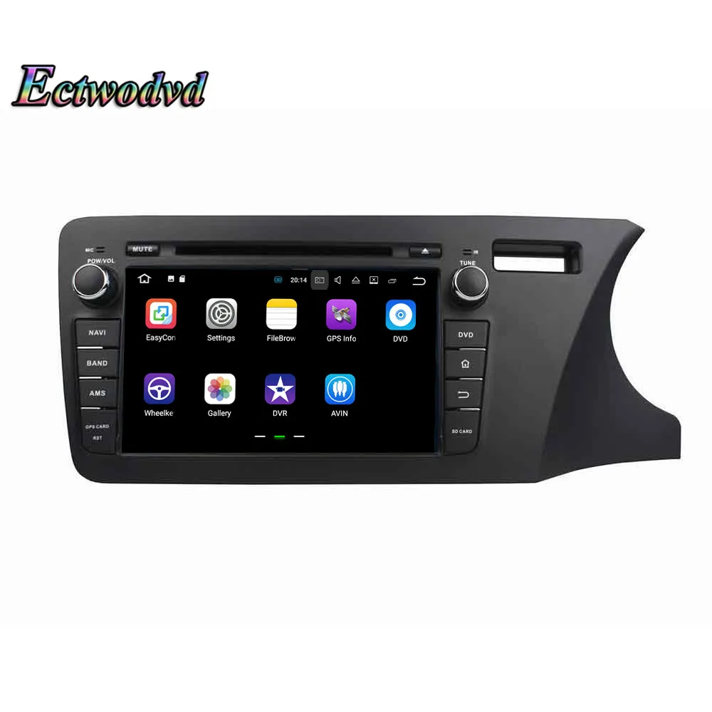 Excellent Ectwodvd Octa Core 4G RAM 64G ROM Android 9.0 Car Multimedia DVD Player GPS HeadUnit For Honda CITY 2014 Right 15