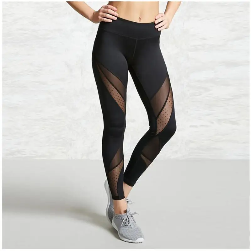 Женские сексуальные штаны для йоги черные спортивные фитнес Штаны спортивные штаны для тренировок для бега плотная спортивная одежда женские леггинсы