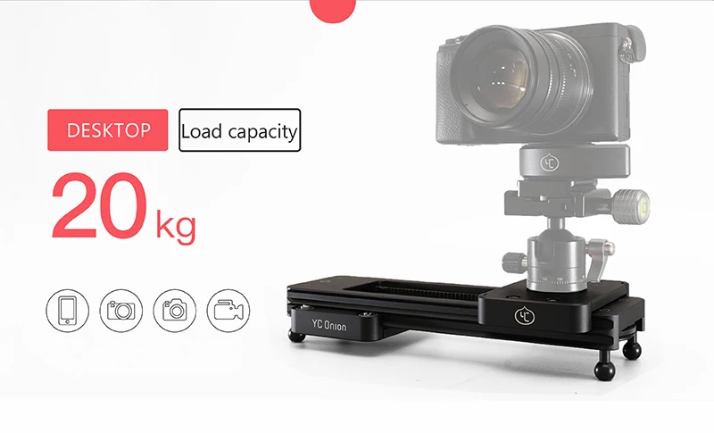 YC ONION Professional Track Dolly Rail Slider Portable Hydraulic Damping Mini Mobile Phone Slider BEST Camera Video Slider (10)