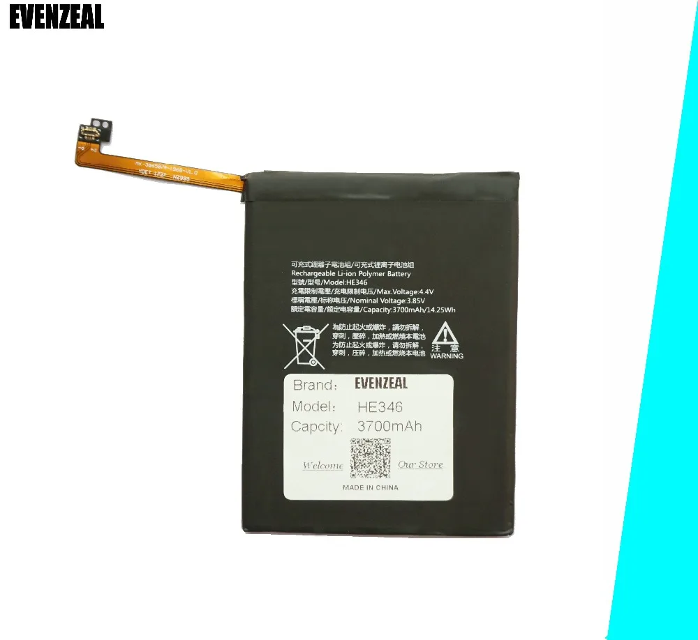 

EVENZEAL 1pcs Smart Mobile Cell Phone Li-Polymer Battery For Nokia HE346 7 Plus 7 P 7P N7P Replacement Batteries