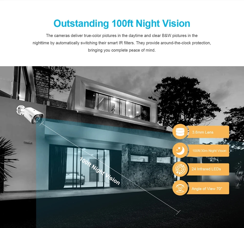 Sistema de Segurança Impermeável ao ar Sannce Hdmi Poe Nvr Kit Cctv 2mp ir Ip66 Livre Câmera ip Plug & Paly Conjunto Vigilância Vídeo 4ch 1080 p 9 Cheap Sistema de vigilância